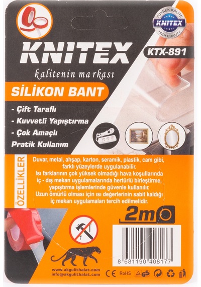 Knitex Çift Taraflı Silikon Bant Ktx 891