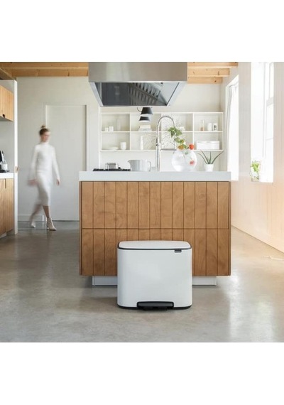 Brabantia Çöp Kutusu İki Bölmeli 11+23 Lt Bo Pedal Bin 121142
