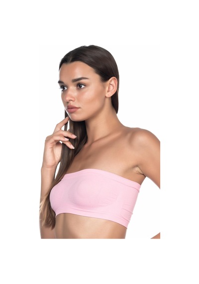 Pembe Mı Emay 4002 Soft Straplez Büstiyer Pembe