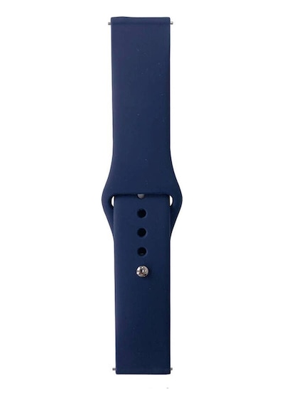 Galaxy Watch Uyumlu Active 2 44mm Band Serisi 20mm Klasik Kordon Silikon Strap Kayış-midnight Blue