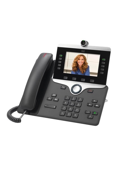 Cisco Cp-8845-k9 5-line Ip Phone Charcoal W/webcam, Stand, Handset