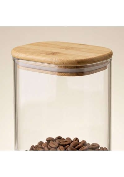 Dikdörtgen Bambu Kapaklı Kavanoz 1300 Ml, Şeffaf Kuru Gıda Saklama Kabı, Makarna Pirinç Bakliyat Kahve Kuruyemiş Ve Granola İçin Mutfak Düzenleyici Kavanoz, 12 X 8 X 20 Cm Çok Renkli Dikdörtgen Bambu Kapaklı Kavanoz 1300 Ml, Şeffaf Kuru Gıda Saklama Kabı, Makarna Pirinç Bakliyat Kahve Kuruyemiş Ve Granola İçin Mutfak Düzenleyici Kavanoz, 12 X 8 X 20 Cm Çok Renkli