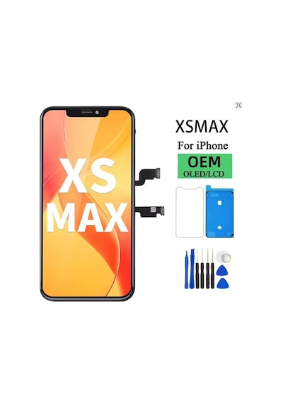 Apple iPhone Uyumlu Xs Max A Kalite Ön Lcd Ekran Dokunmatik Sıvı Bandı Kırılmaz Tamir Seti Set