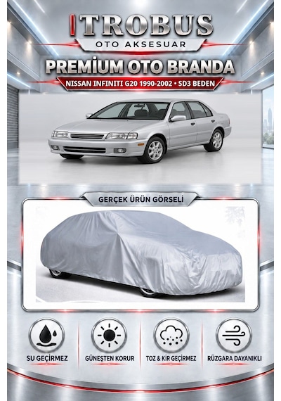 Nissan Infiniti G20 1990-2002 Uyumlu Premium Araba Brandası Oto Branda Sd3 Beden