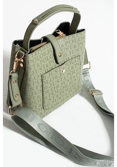 Just Polo Kadın Günlük Kullanıma Uygun Uzun Askılı Şık El & Omuz Çantası Shoulder Bag Yeşil