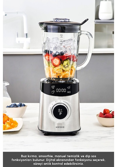 Karaca Dijital Ekran İnox Smoothıe Blender 1800 W