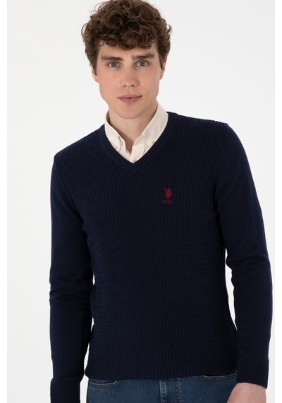 U.S. Polo Assn. Erkek Lacivert Basic Kazak 50288879-VR033