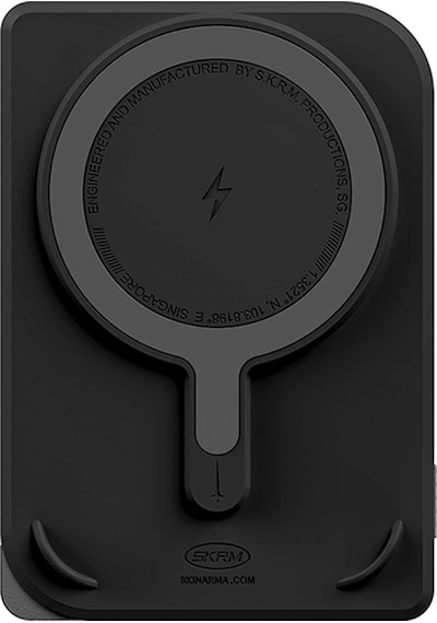 Skinarma Vektor Kablosuz Powerbank Ve Pd Hızlı Şarj Özellikli Metal Standlı 15w 5000mah Siyah