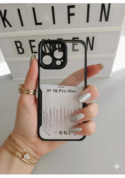 Apple Uyumlu iPhone 16 Pro Max Şeffaf Kılıf Modeli Şeffaf 1