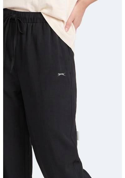 Slazenger Sunflower Kadın Bol Paça Siyah Eşofman Altı