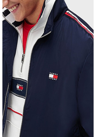 Tommy Jeans Logolu Regular Fit Dik Yaka Ceket Erkek Mont Dm0dm23218 C1g Lacivert