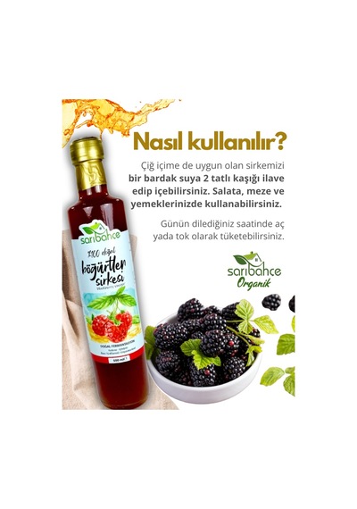 Böğürtlen Sirkesi 500 Ml - Organik Doğal Fermantasyon