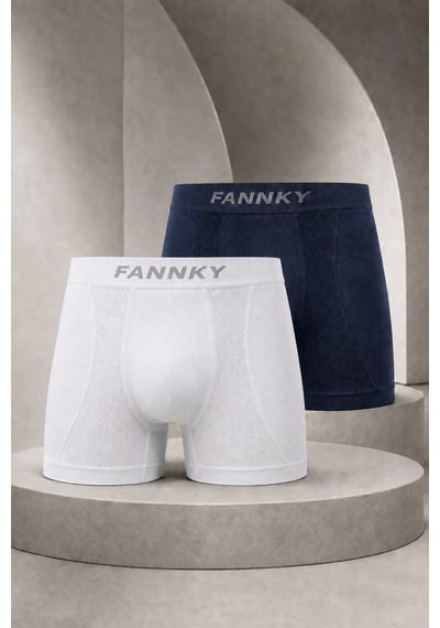 Womanandkids Night Füme Erkek Casual Comfort Günlük 2 Li Boxer