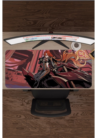 Mavuika Genshin Impact Anime Gacha V2 - 90x40 Xxl Gaming Mouse Pad Fare Altlığı