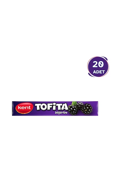 Kent Tofita Stick Şeker Böğürtlen 47gr (20'li Paket