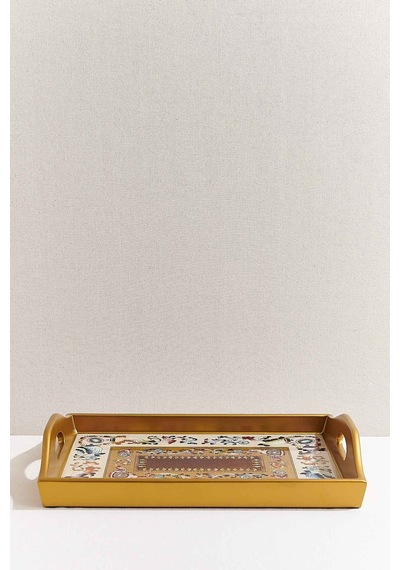 Pasabahce Çiçek Tepsi 41x28x7 Cm - 1 Adet Cok Renkli