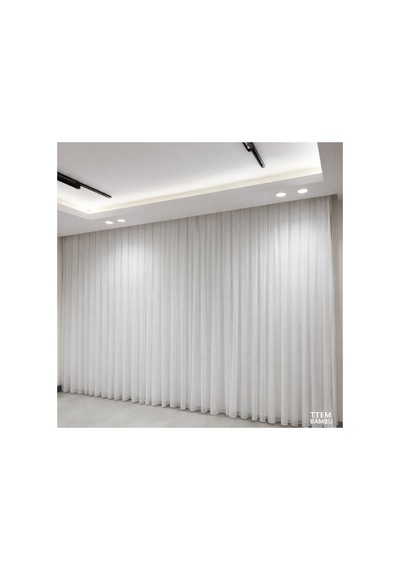 Titiem Efektli Bambu Salon Ve Misafir Odalarına Uygun 1/3 Sık Pileli Ütü Istemeyen Düz Tül Perde Kırık Beyaz Kırık Beyaz Titiem Efektli Bambu Salon Ve Misafir Odalarına Uygun 1/3 Sık Pileli Ütü Istemeyen Düz Tül Perde Kırık Beyaz Kırık Beyaz