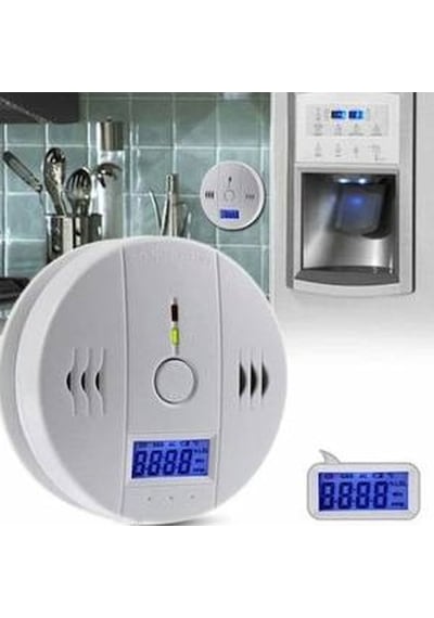 Lcd Ekran Duman Dedektör Alarm Cihazı Karbonmonoksit Dedektörü