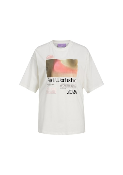 Jack & Jones Jjxx Jxpaıge Loose Ss Tee Jrs Ekru Kadın Kısa Kol T-shirt 000000000101961815 Bej