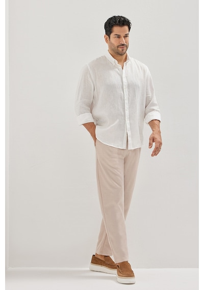 Erkek Bej Pamuklu Standart Fit Normal Kesim Beli Lastikli Diagonal Desenli Örme Pantolon Bej Erkek Bej Pamuklu Standart Fit Normal Kesim Beli Lastikli Diagonal Desenli Örme Pantolon Bej