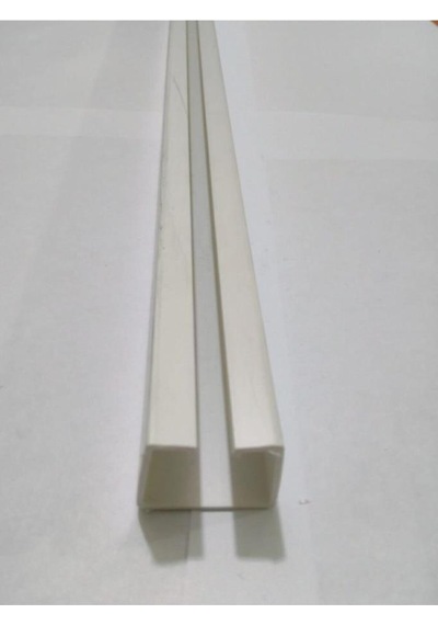 Akordeon Kapı Rayı 3x3cm, Beyaz Düz Renkli, 87cm