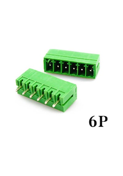Geçmeli Klemens 6 Pin 3.81mm Erkek 180 Derece