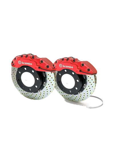 Kaliper Kapağı 4'lü Set, Kırmızı, Ön 28 Cm Arka 24 Cm, Isıya Dayanıklı Abs