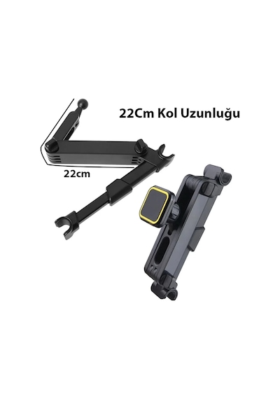Ally Lf-072b Koltuk Arkası Araç İçi Mıknatıslı Manyetik Telefon Tutucu- 5775