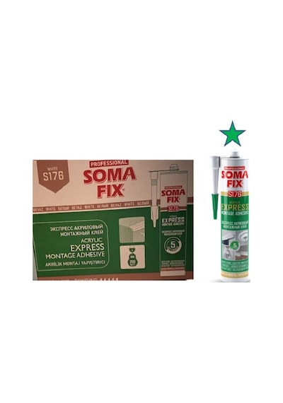 24 Adet 310 Ml Somafix Beyaz Express Montaj Yapıştırıcı Beyaz