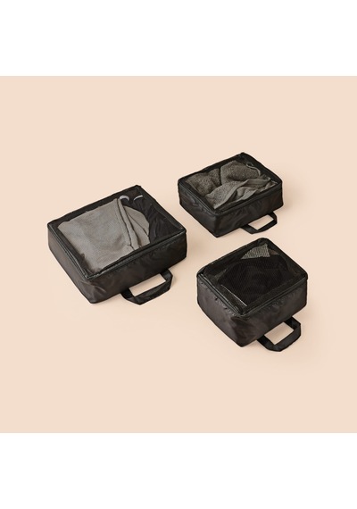 Living 3'lü Valiz İçi Organizer Set - Siyah