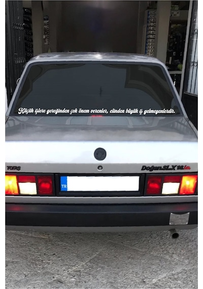 Oto Cam Yazı Sözleri Ticari-servis-dolmuş-panelvan Uzun Sticker Model 6