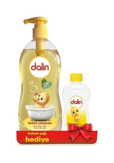 Dalin Bebek Şampuanı 700 Ml + 100 Ml Bebek Yağı 2 Li X 3 Set Tüm Saç Tipleri