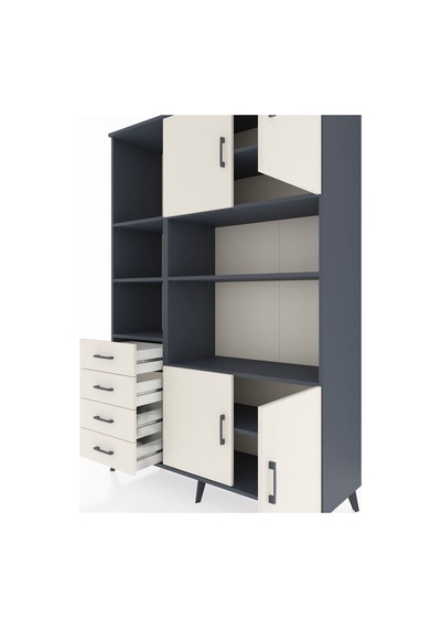 Hyperion Dolap 8 Raflı 4 Çekmeceli 4 Kapaklı 132x44x195 Antrasit-aytaşı/aytaşı Aytası/aytası Hyperion Dolap 8 Raflı 4 Çekmeceli 4 Kapaklı 132x44x195 Antrasit-aytaşı/aytaşı Aytası/aytası