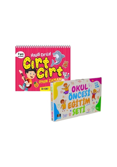 Okul Öncesi Neşeli Eğitim Seti & Cırt Cırt Oyun Zamanı 6 Kit...
