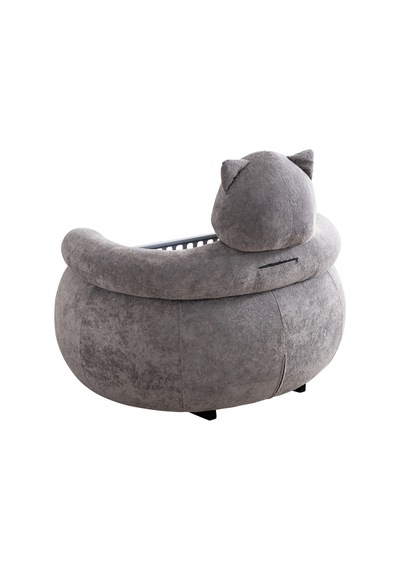 Beşik, Kedi Peluş Kumaşlı Hayvan Figürlü Beşik Renkli