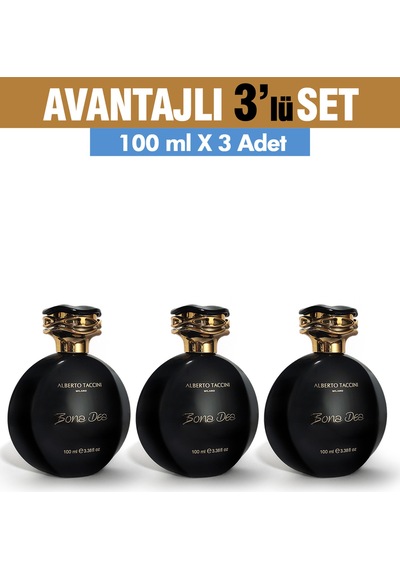 Alberto Taccini Bona Dea Kadın Parfüm EDP 3 x 100 ML
