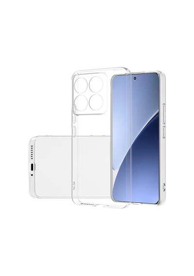 Xiaomi Mi 14 Kılıf Zore Süper Silikon Kapak Şeffaf