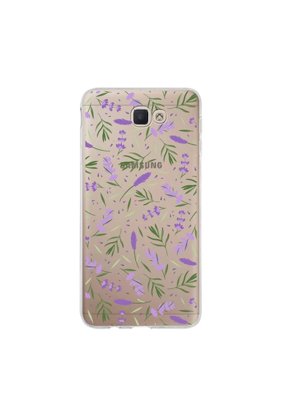 Samsung Galaxy J7 Prime İle Uyumlu 1mm Slim Fit Water Color 3 Baskılı Şeffaf Kılıf Şeffaf