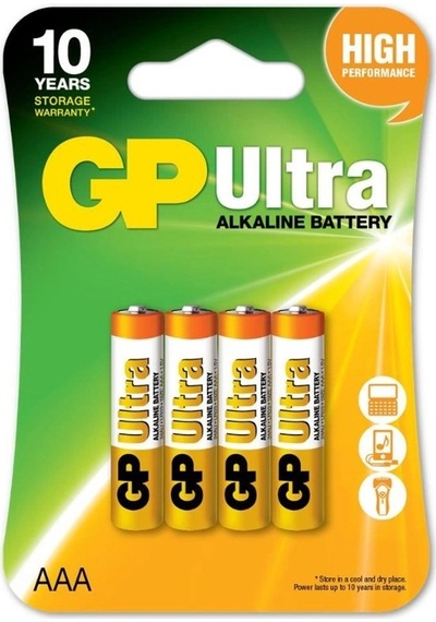 Gp Lr03 1.5v Ultra Alkalin Aaa İnce Kalem Pil 4'lü