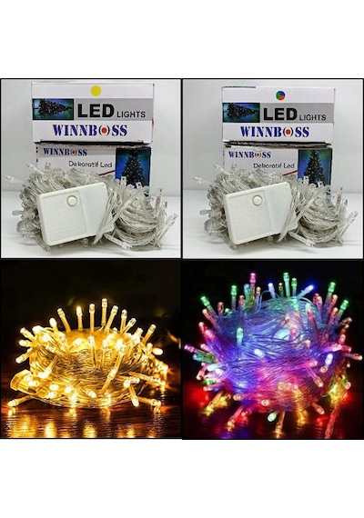 Dekor Led Boncuklu 10 Metre Sarı