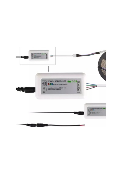Rgb Led Dokunmatik (Touch) Rf Kumanda+Kontrol Paneli 12V-24V-18A