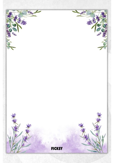 A5 Çiçek Bloknot Çizgisiz Defter - 50 Yaprak - Memopad - Notepad - Not Defteri - Not Kağıdı - 2979 Çok Renkli