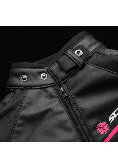 Scoyco Jk153w Motosiklet Montu Kadın 4 Mevsim Oxford 600-d Dayanıklı Kumaş Deri Women Motorcu Mont Pink