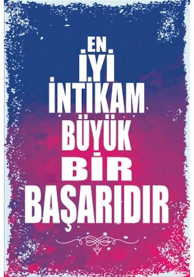 En iyi intikam büyük bir başarıdır duvar yazıları retro ahşap pos