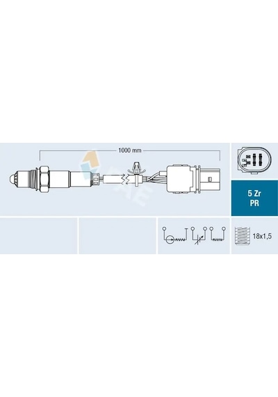 Fiat Doblo Oksijen Sensoru 1.3 2018-2021 Fae 75035