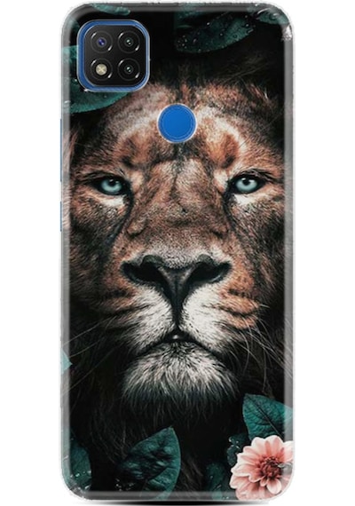 Xiaomi Redmi 9C Kılıf Desenli Leon Flowers 1307
