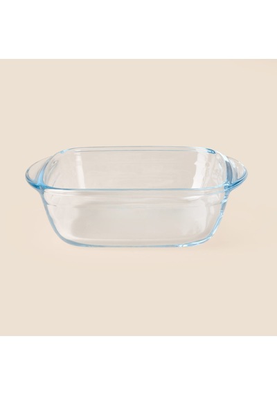 Glass Bilbao Cam Fırın Kabı - Şeffaf - 14x4 Cm Çok Renkli