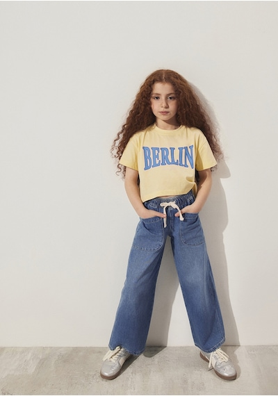 Mavi - Berlin Baskılı Sarı Tişört 7610269-89145 Sarı