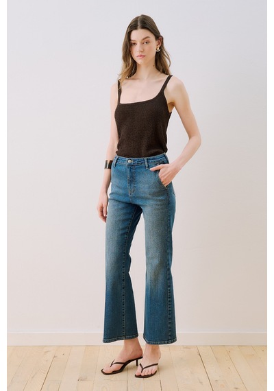 Manuka Orta Bel Flare Paça Jean Mavi Ss26pnt00014-22