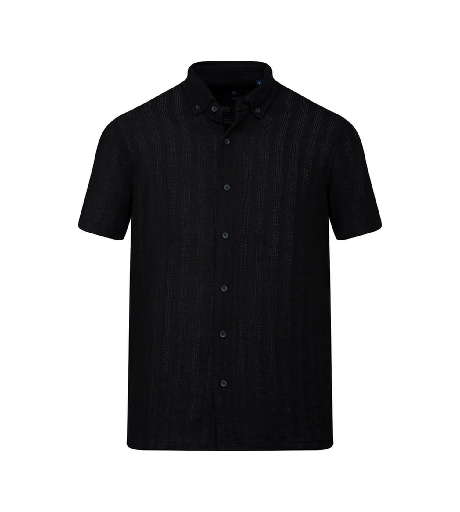 Hatemoğlu Siyah Comfort Fit Çizgili Düğmeli Yaka 100% Pamuk Kısa Kollu Casual Gömlek 4111999 Hatemoğlu Siyah Comfort Fit Çizgili Düğmeli Yaka 100% Pamuk Kısa Kollu Casual Gömlek 4111999